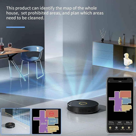 Robot Vacuum Cleaner Lucy with 3D-SLAM Navigation. RRP £349.99