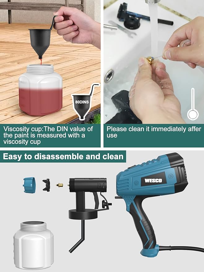 WESCO Paint Sprayer, WESCO 500W DIY Electric Spray Gun
