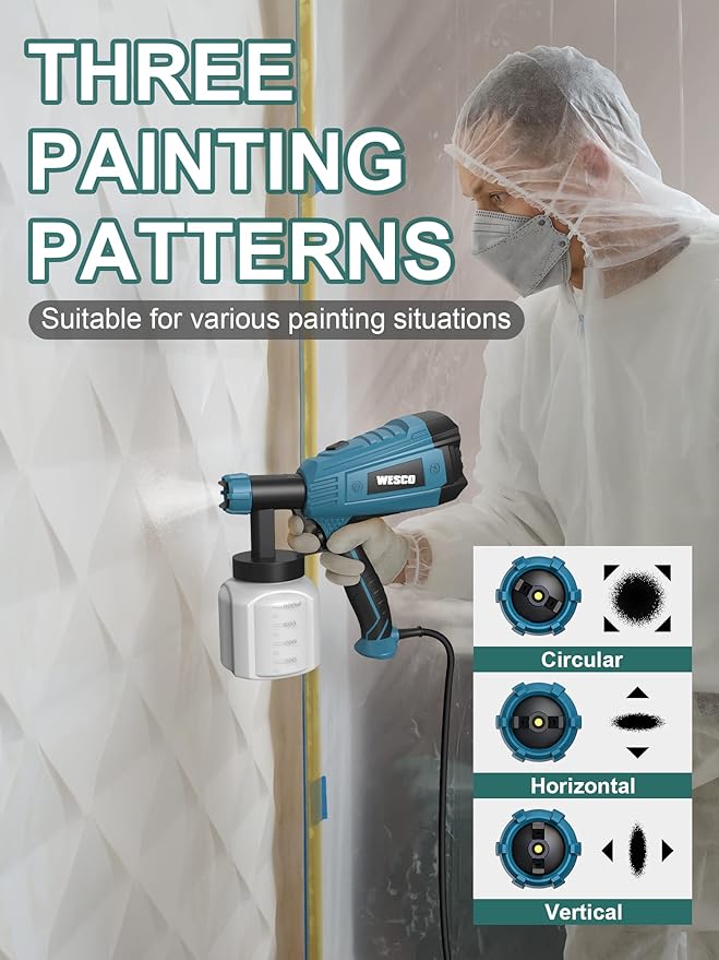 WESCO Paint Sprayer, WESCO 500W DIY Electric Spray Gun