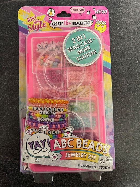JUST MY STYLE ABC BEADS JEWELLERY KIT